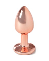 SECRETPLAY METAL BUTT PLUG ORO ROSA TALLA S 7 CM