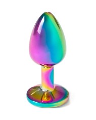 SECRETPLAY METAL BUTT PLUG MULTICOLOR TALLA S 7 CM