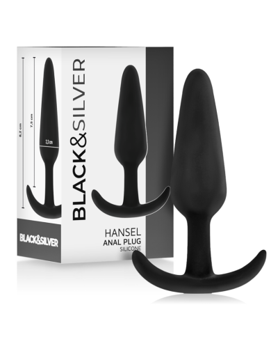 BLACKSILVER HANSEL PLUG ANAL SILICONA CON ASA PEQUENO