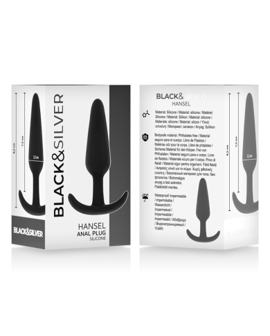 BLACKSILVER HANSEL PLUG ANAL SILICONA CON ASA PEQUENO