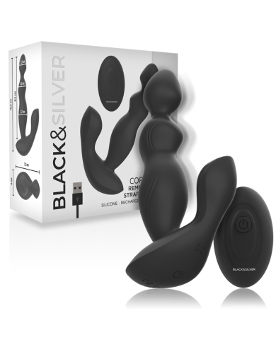 BLACKSILVER CORA PLUG PROSTATICO SILICONA CONTROL REMOTO