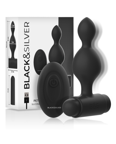 BLACKSILVER TUCKER PEQUENO PLUG ANAL SILICONA CONTROL REMOTO
