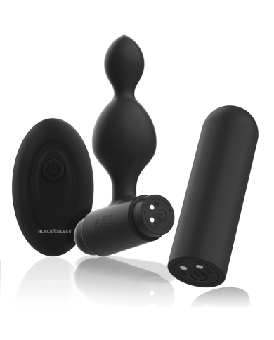 BLACKSILVER TUCKER PEQUENO PLUG ANAL SILICONA CONTROL REMOTO