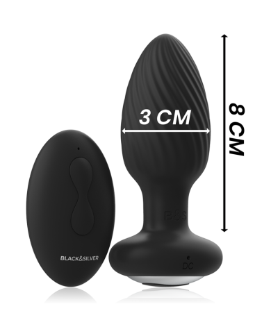 BLACKSILVER WELLS PLUG ROTADOR ANAL SILICONA CONTROL REMOTO