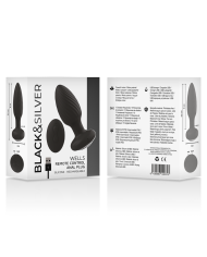 BLACKSILVER WELLS PLUG ROTADOR ANAL SILICONA CONTROL REMOTO