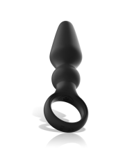 BLACKSILVER OZZY POTENTE VIBRADOR PLUG ANAL SILICONA
