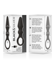 BLACKSILVER OZZY POTENTE VIBRADOR PLUG ANAL SILICONA