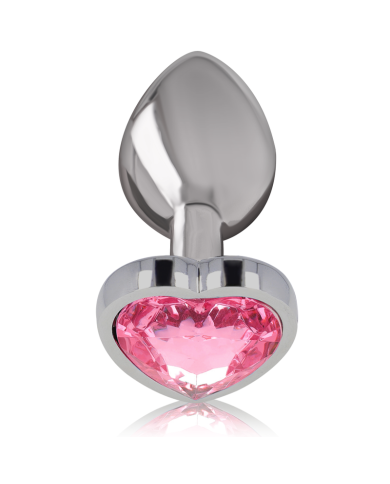 INTENSE PLUG ANAL METAL ALUMINIO CORAZON ROSA TALLA S
