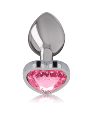 INTENSE PLUG ANAL METAL ALUMINIO CORAZON ROSA TALLA S