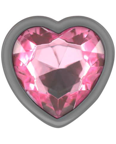 INTENSE PLUG ANAL METAL ALUMINIO CORAZON ROSA TALLA S