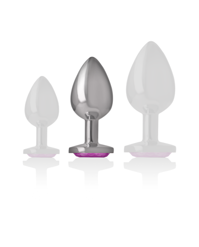 INTENSE PLUG ANAL METAL ALUMINIO CORAZON ROSA TALLA M