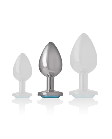 INTENSE PLUG ANAL METAL ALUMINIO CORAZON AZUL TALLA M