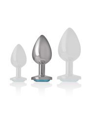INTENSE PLUG ANAL METAL ALUMINIO CORAZON AZUL TALLA M