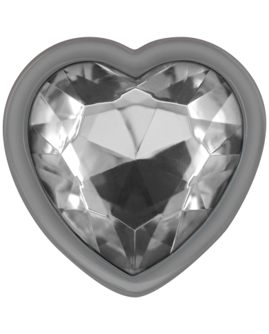 INTENSE PLUG ANAL METAL ALUMINIO CORAZON BLANCO TALLA M