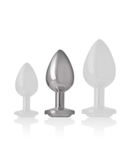 INTENSE PLUG ANAL METAL ALUMINIO CORAZON BLANCO TALLA M