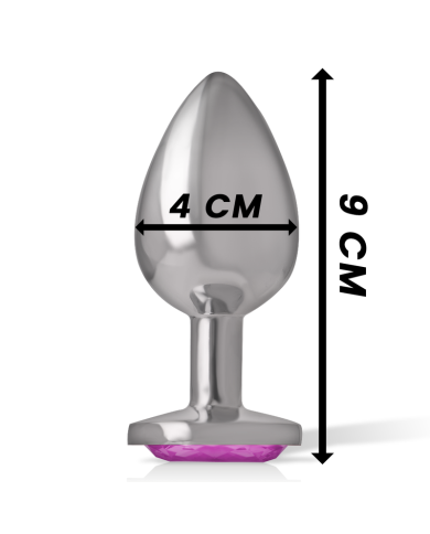 INTENSE PLUG ANAL METAL ALUMINIO CORAZON ROSA TALLA L