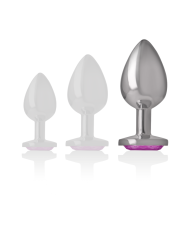 INTENSE PLUG ANAL METAL ALUMINIO CORAZON ROSA TALLA L