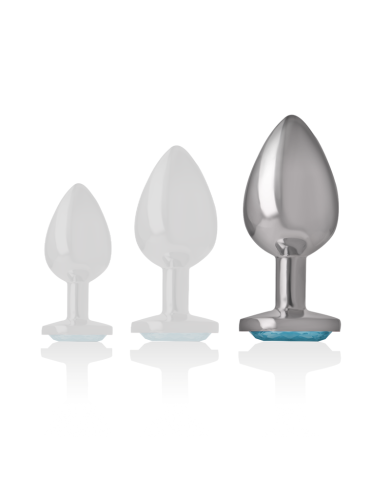 INTENSE PLUG ANAL METAL ALUMINIO CORAZON AZUL TALLA L