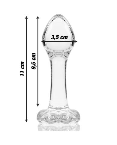 NEBULA SERIES BY IBIZA MODELO 2 PLUG CRISTAL TRANSPARENTE 11 CM O 35 CM