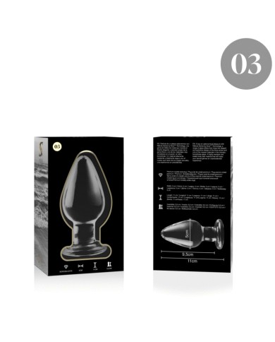 NEBULA SERIES BY IBIZA MODELO 3 PLUG CRISTAL TRANSPARENTE 11 CM O 5 CM
