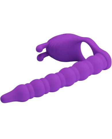 PRETTY LOVE BLACKNEY ANILLO PENE CON PLUG VIBRADOR LILA