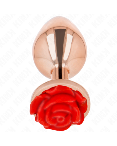 KINK PLUG ANAL ORO ROSADO ROSA ROJA L
