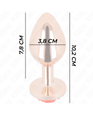 KINK PLUG ANAL ORO ROSADO ROSA ROJA L