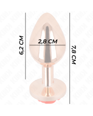KINK PLUG ANAL ORO ROSADO ROSA ROJA S