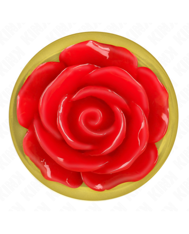 KINK PLUG ANAL DORADO ROSA ROJA TALLA S