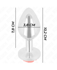 KINK PLUG ANAL ROSA ROJA TALLA L