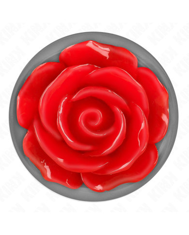 KINK PLUG ANAL ROSA ROJA TALLA L