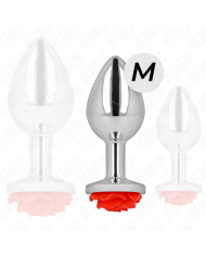 KINK PLUG ANAL ROSA ROJA TALLA M