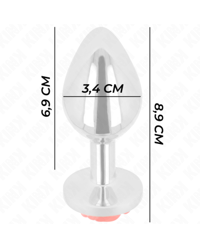 KINK PLUG ANAL ROSA ROJA TALLA M