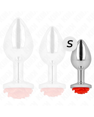 KINK PLUG ANAL ROSA ROJA TALLA S