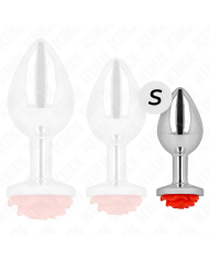 KINK PLUG ANAL ROSA ROJA TALLA S