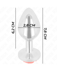 KINK PLUG ANAL ROSA ROJA TALLA S