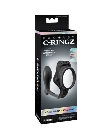 FANTASY C RINGZ ROCK HARD ANILLO POTENCIADOR CON PLUG ANAL