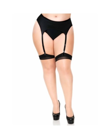 LEG AVENUE MEDIAS NUDE CON TACON CUBANO Y COSTURA TRASERA PLUS