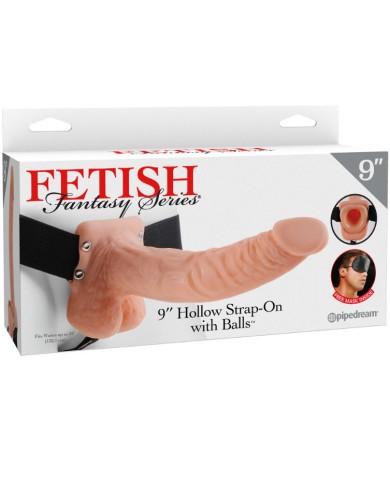 FETISH FANTASY SERIES 9 HOLLOW STRAP ON WITH BALLS 229CM NATURAL FETISH FANTASY SERIES 9 HOLLOW STRAP ON WITH BALLS 229CM NATURAL