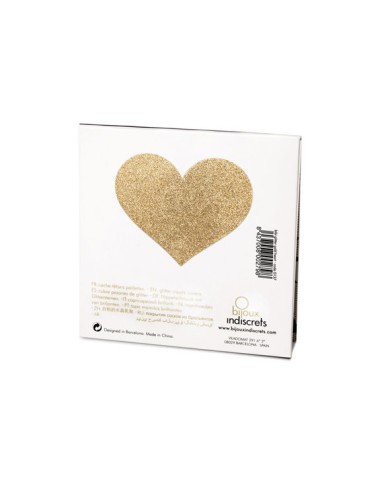 BIJOUX INDISCRETS PEZONERAS FLASH CORAZON DORADO