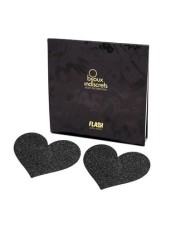 BIJOUX INDISCRETS PEZONERAS FLASH CORAZON NEGRO