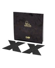 BIJOUX INDISCRETS PEZONERAS FLASH CRUZ NEGRO