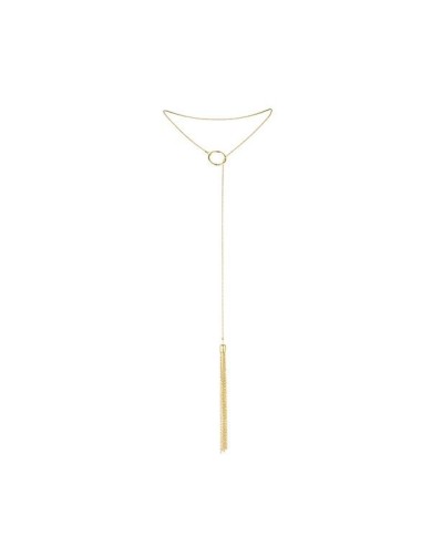 BIJOUX MAGNIFIQUE COLLAR METLICO CON FLECOS DORADO