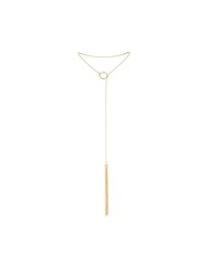 BIJOUX MAGNIFIQUE COLLAR METLICO CON FLECOS DORADO