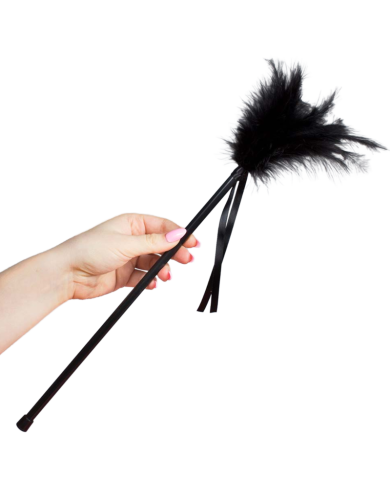 SECRETPLAY PLUMERO PLUMAS NEGRO 40 CM