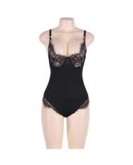 SUBBLIME TEDDY CON FRANJAS NEGRO TALLA GRANDE
