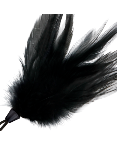DARKNESS PLUMA ESTIMULADORA NEGRO 17 CM