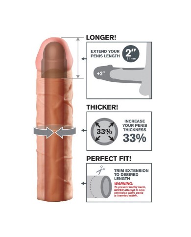 FANTASY X TENSIONS PERFECT 2 EXTENSION PARA EL PENE FANTASY X TENSIONS PERFECT 2 EXTENSION PARA EL PENE