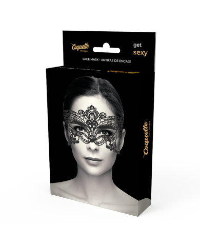 COQUETTE CHIC DESIRE ANTIFAZ ENCAJE NEGRO ANCHO