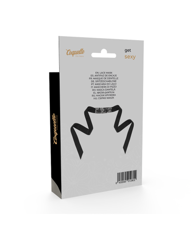 COQUETTE CHIC DESIRE ANTIFAZ ENCAJE NEGRO CINTA